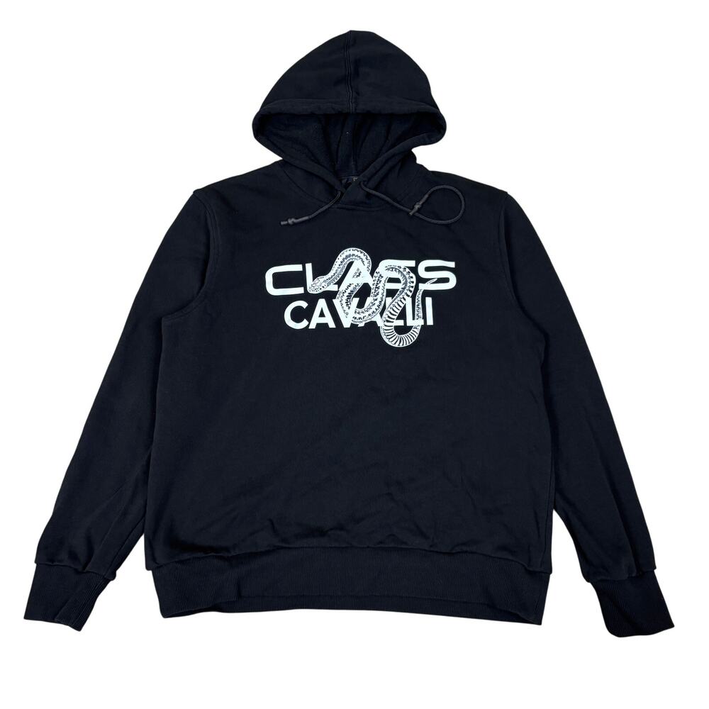 Cavalli Class Logo Snake Hoodie Men's Large Streetwear Loungewear